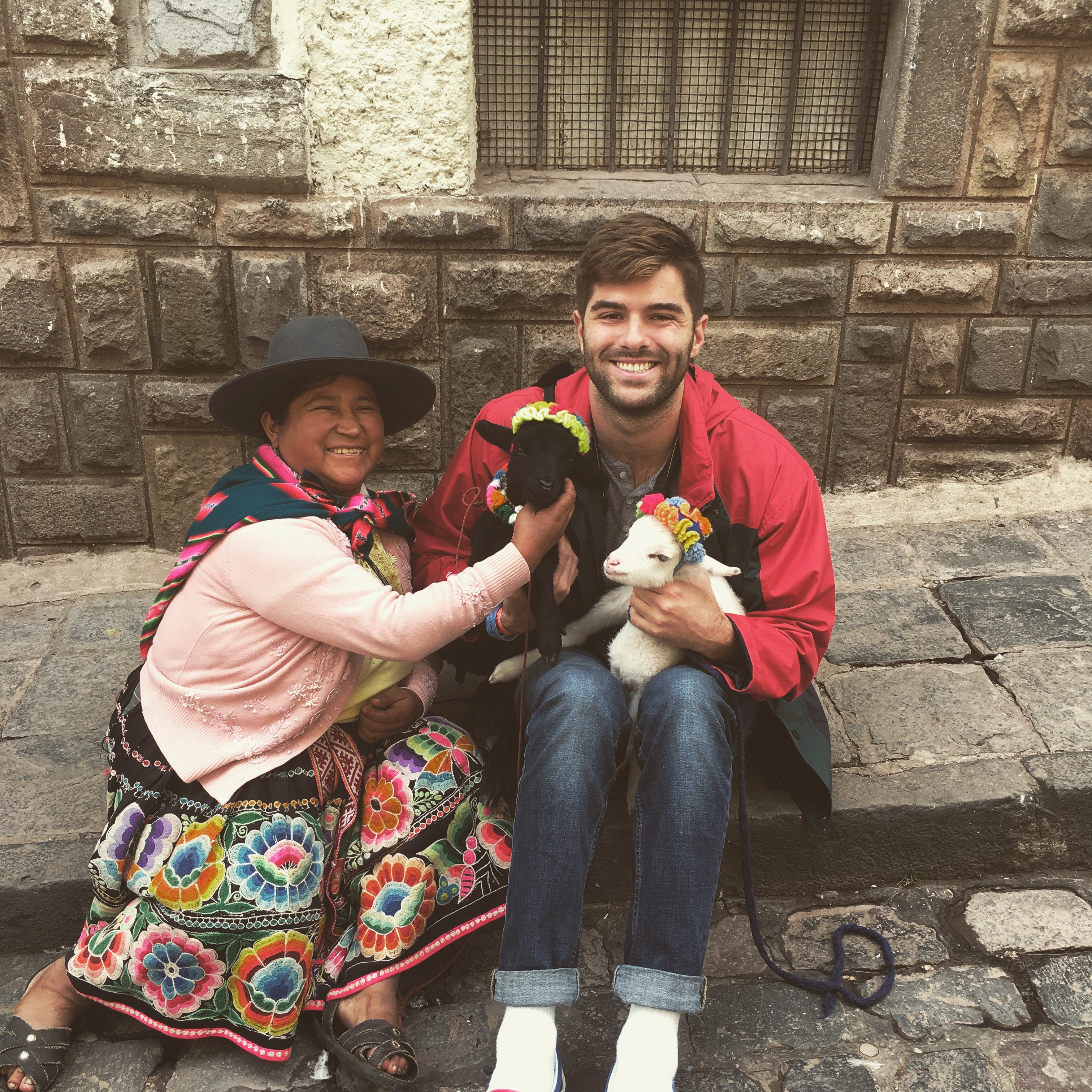 Jack with baby Alpaca